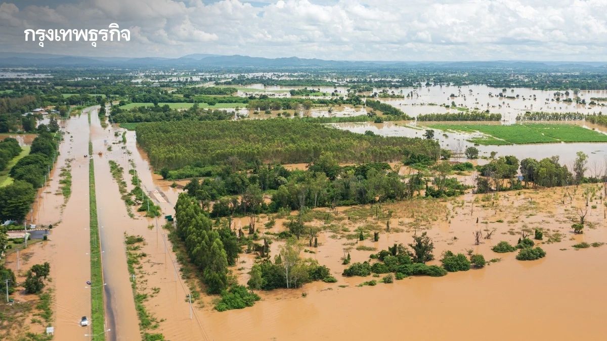 ข้อมูลดาวเทียม พบน้ำท่วม หนองคาย–อุดรธานี–ร้อยเอ็ด เฉียด 3 พันไร่