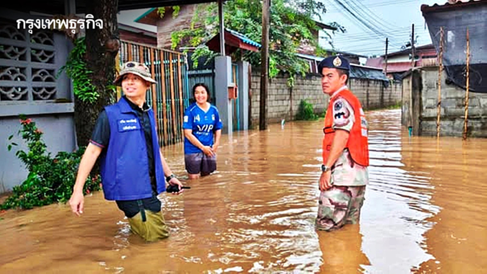 สุโขทัยเฝ้าระวังใกล้ชิด ฝนตกหนัก-น้ำท่วม กระทบ 3 อำเภอ เดือดร้อน 1,732 หลังคาเรือน