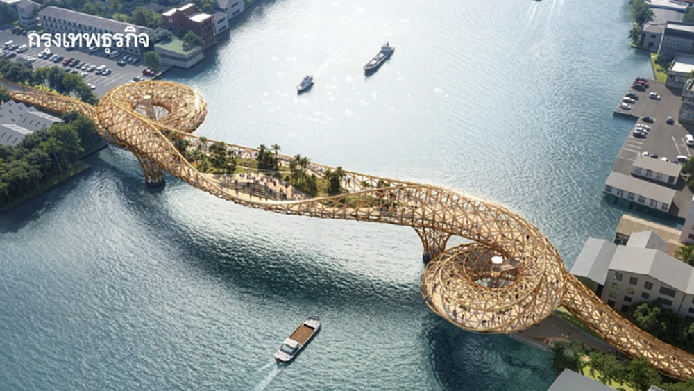 เมกะโปรเจกต์ 'สะพานคนเดินข้ามแม่น้ำเจ้าพระยา' เชื่อมรถ-ราง-เรือ ตั้งเป้าเปิด 2573