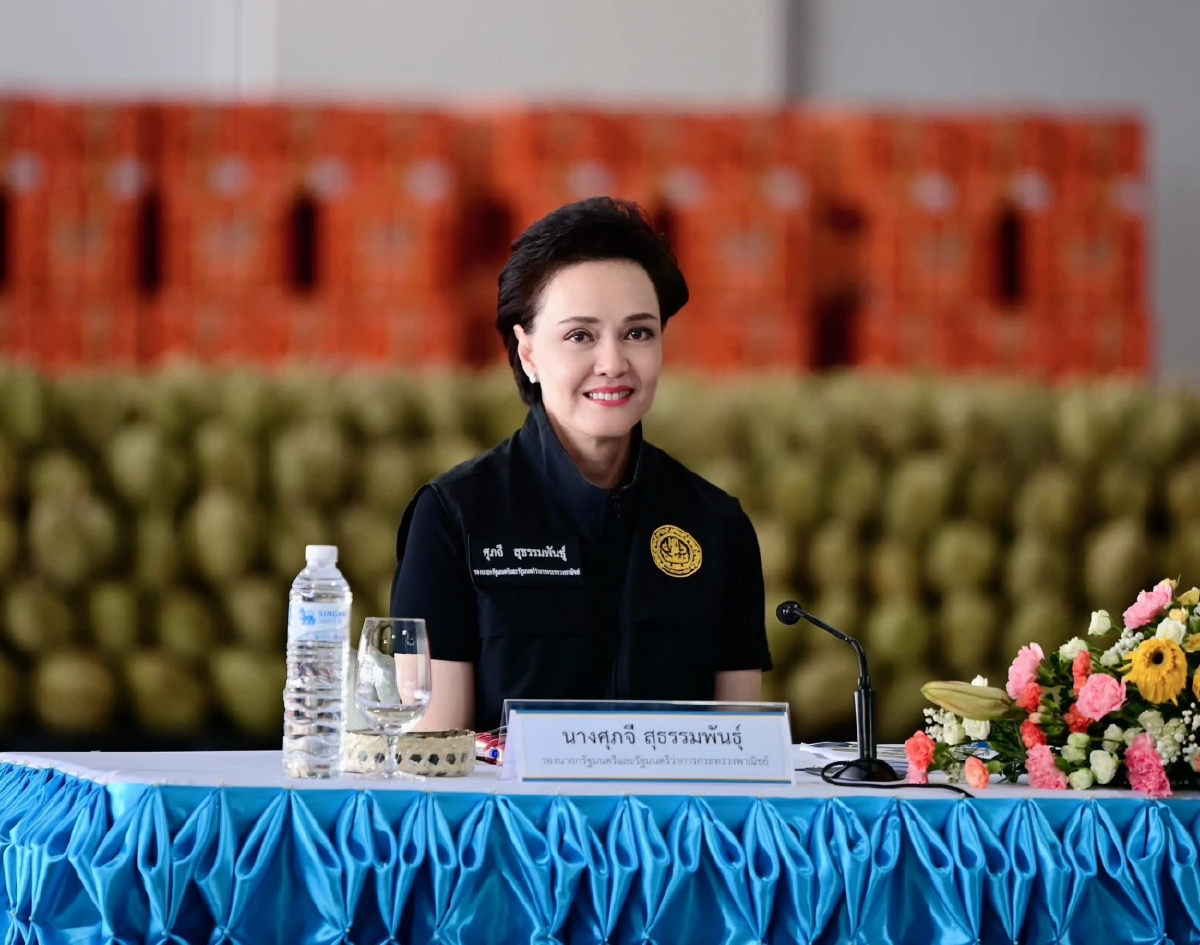 “ศุภจี” นำพาณิชย์ ลงชุมพร เร่งพยุงทุเรียนใต้โค้งสุดท้ายฤดูกาล