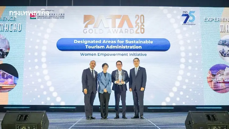 อพท. คว้า 4 รางวัล ด้านการท่องเที่ยวยั่งยืนระดับนานาชาติ PATA Gold Awards 2026