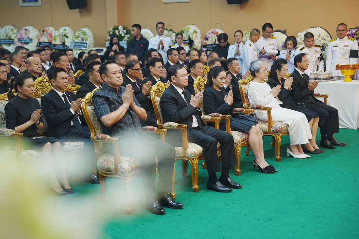 4 นายกฯ ร่วมงานสวดพระอภิธรรม ‘เกรียง’ นักการเมืองร่วมอาลัยเนืองแน่น