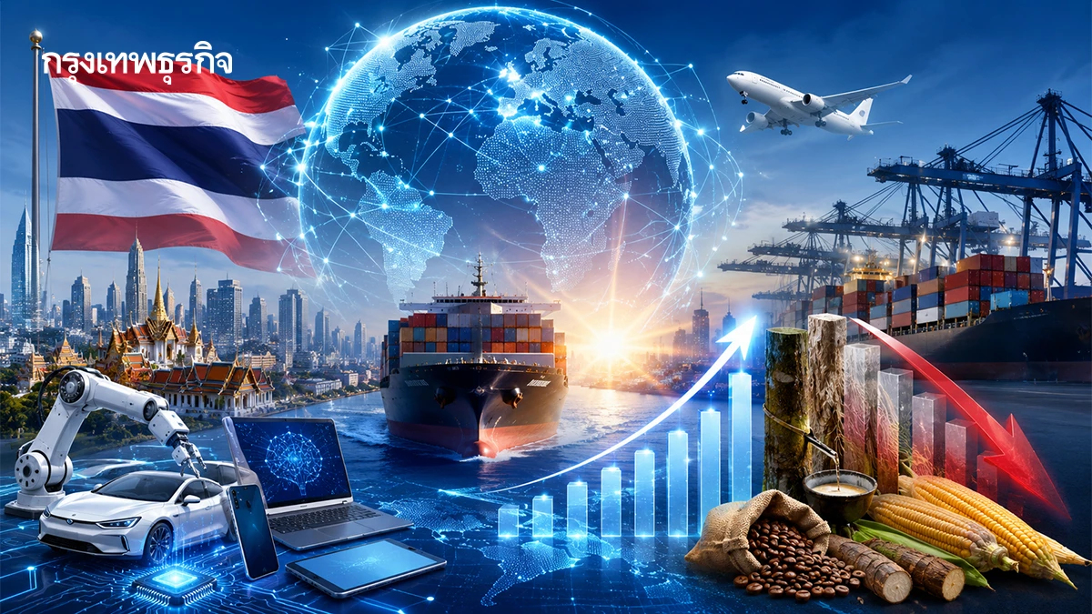 ‘ ไทย’ติดเทรนด์ ‘AI-เทคฯ’ เขย่าพอร์ตการค้าโลก ‘WTO’ กางโผ ‘สินค้าโตเด่นสวนทางผลผลิตดั่งเดิม