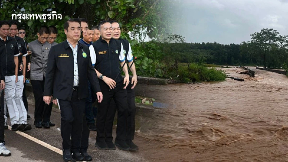 สุริยะ ลงพื้นที่น่าน สั่งชลประทานและฝนหลวงรับมือน้ำท่วม