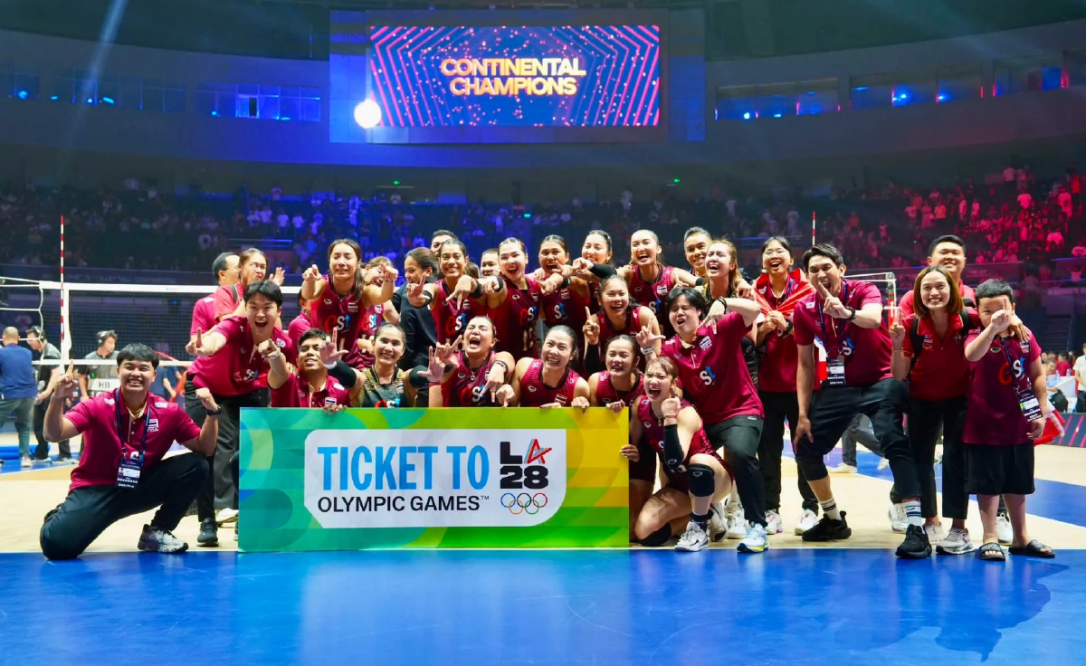 สาวไทย โค่น จีน 3-2 เชต ผงาดแชมป์เอเชีย 2026 คว้าตั๋วโอลิมปิก LA2028