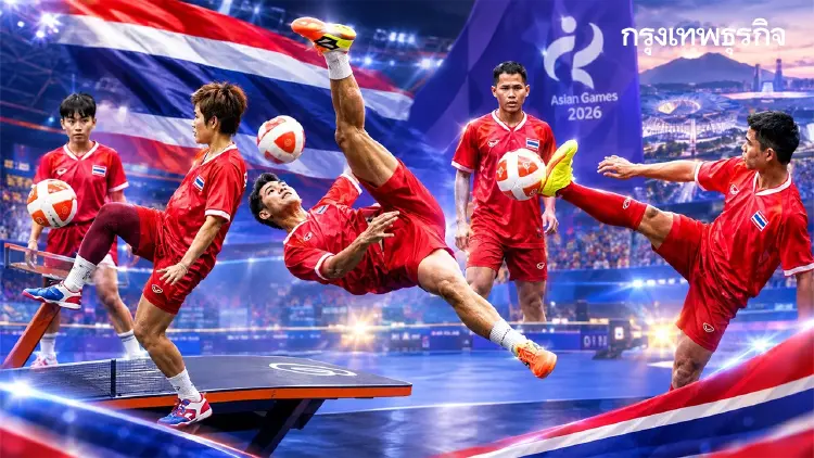 ไร้เทียมทาน! เทคบอลไทย ทะลุชิง 3 ประเภท การันตีเหรียญเอเชียนเกมส์ 2026