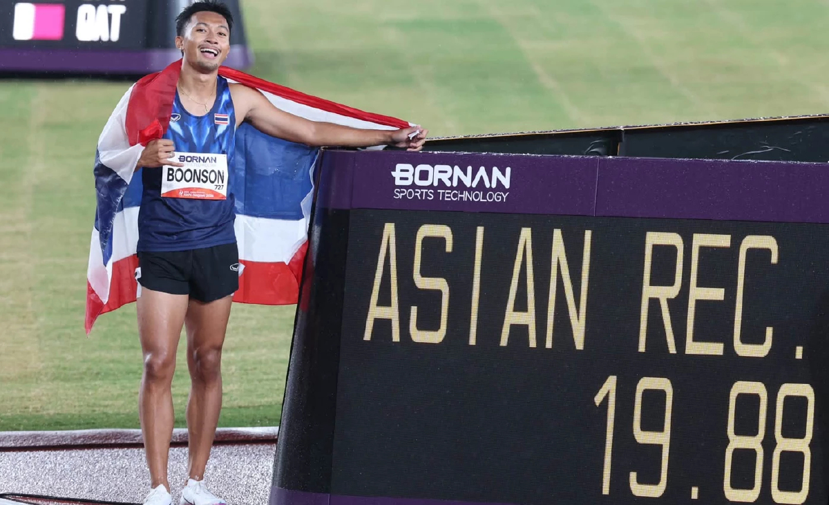 'บิว ภูริพล' ทุบสถิติเอเชีย! คว้าเหรียญทอง วิ่ง 200 ม. เอเชียนเกมส์ 2026