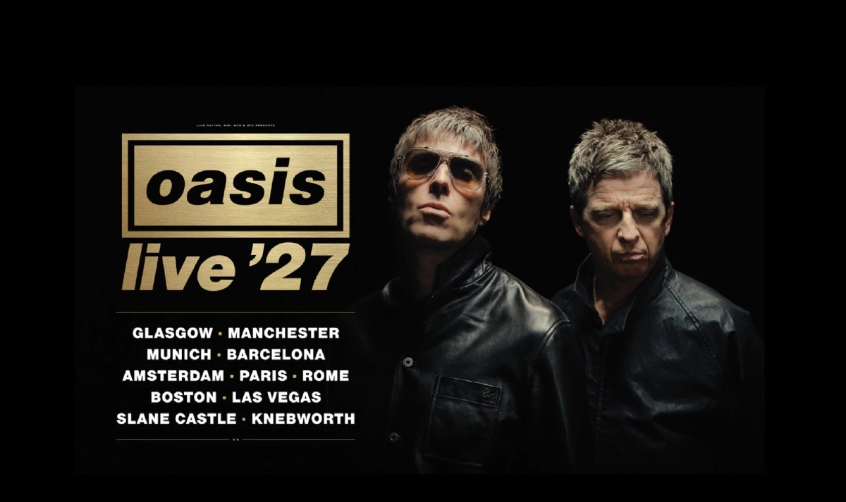 Oasis ประกาศตารางเวิลด์ทัวร์ Oasis Live '27 รวม 38 รอบการแสดง