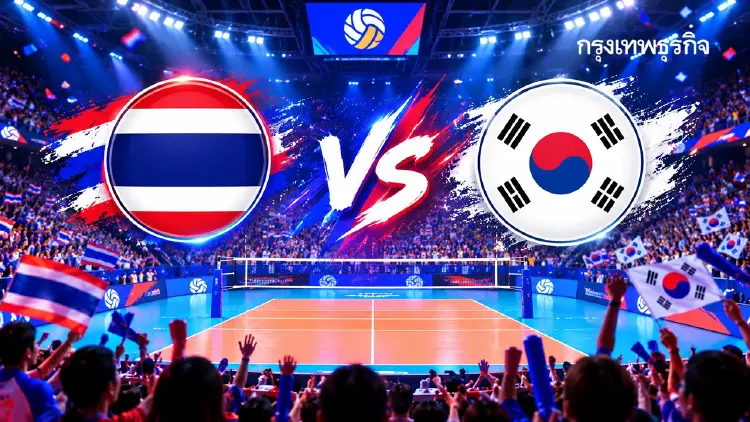 ถ่ายทอดสดวอลเลย์บอลชาย ‘ไทย พบ เกาหลีใต้’ ชิงแชมป์เอเชีย 2026