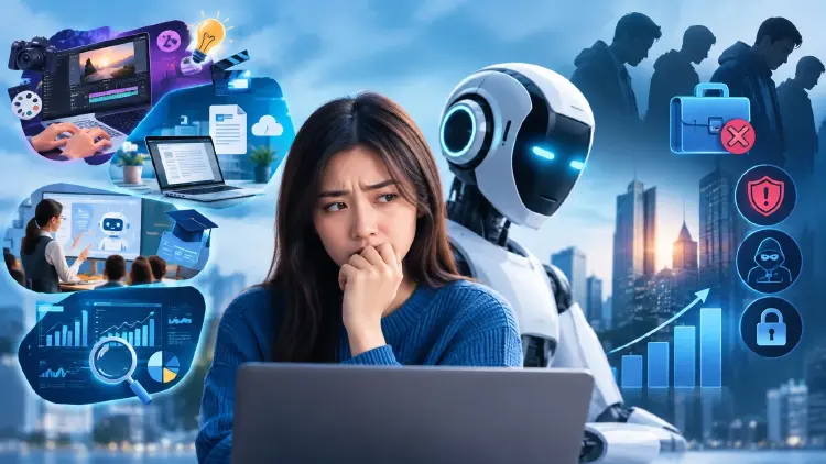 33.35% ของชาวเน็ตไทยกังวลเรื่อง 'ตกงาน' จากการมาของ AI
