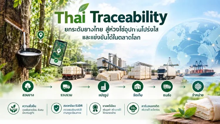 Thai Traceability ยกระดับยางไทย สู่ห่วงโซ่อุปทานโปร่งใสและแข่งขันได้ในตลาดโลก