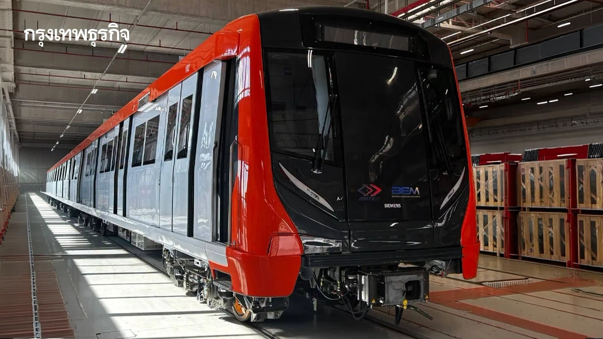 เปิดคืบหน้า 'รถไฟฟ้าสายสีส้ม' พ.ย.นี้รับขบวนแรก พร้อมวิ่งปี 70