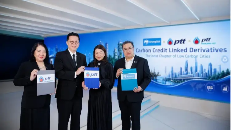 กลุ่ม ปตท. ผนึก กรุงไทย ต่อยอดโครงการ Carbon Credit Linked Derivatives