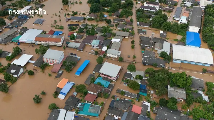 GISTDA เผยข้อมูลดาวเทียม พบน้ำท่วม 29 จังหวัด ทะลุ 1.6 ล้านไร่