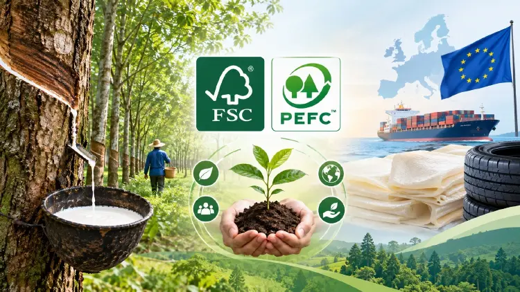 กยท. ดันสวนยาง 350,000 ไร่ สู่มาตรฐาน FSC-PEFC ภายในปี 2570 ยกระดับตลาดพรีเมียมรับ EUDR