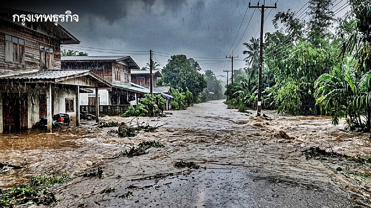 กรมอุตุฯ ประกาศฉบับ 7 เตือนฝนตกหนัก น้ำท่วมฉับพลัน 24-27 ก.ย. นี้
