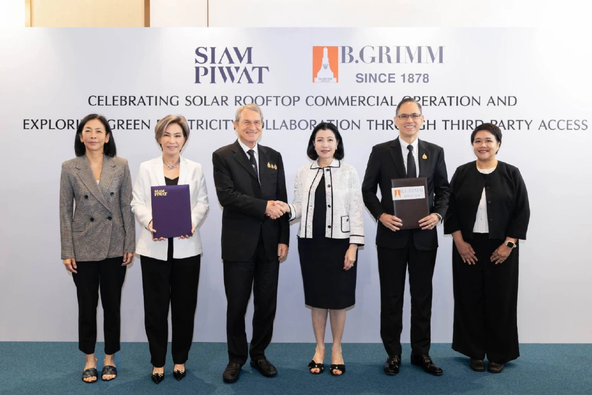 'บี.กริม-สยามพิวรรธน์' ซื้อขายไฟสะอาด TPA ลุย COD โซลาร์ 'พารากอน' 800 เมกะวัตต์