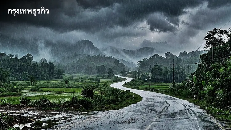 อุตุฯ ประกาศฉบับ 3 เตือนทั่วไทยฝนตกหนัก เสี่ยงน้ำท่วมฉับพลัน 23-27 ก.ย. 69