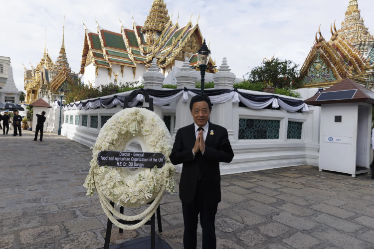 ผอ.เอฟเอโอร่วมงานเทิดพระเกียรติและน้อมรำลึกในพระมหากรุณาธิคุณพระบรมราชชนนีพันปีหลวงในพระราชกรณียกิจด้านการพัฒนาชนบท