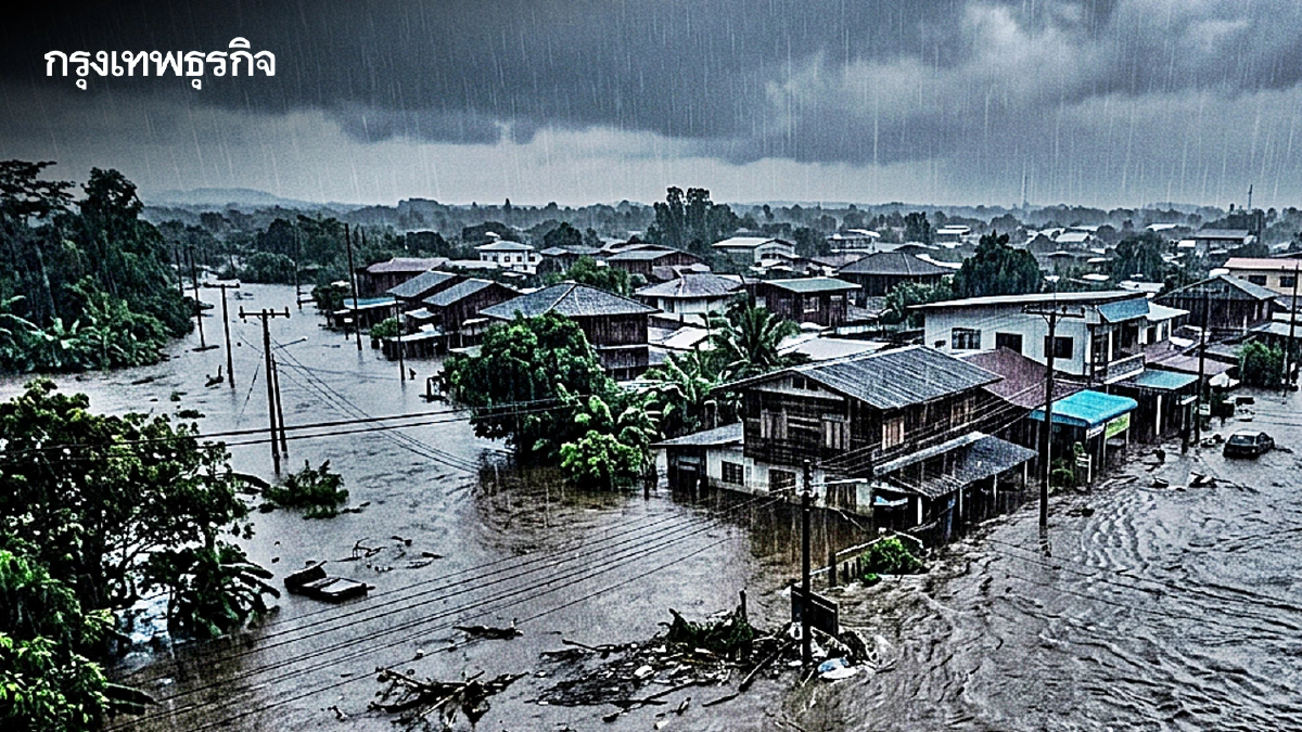 อุตุฯ เตือนฉบับ 10 ฝนตกหนัก คลื่นแรง ถึง 20 ก.ย. นี้ กทม. อ่วม! 80% ของพื้นที่