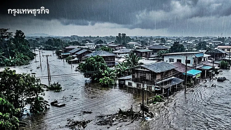 อุตุฯ เตือนฉบับ 10 ฝนตกหนัก คลื่นแรง ถึง 20 ก.ย. นี้ กทม. อ่วม! 80% ของพื้นที่