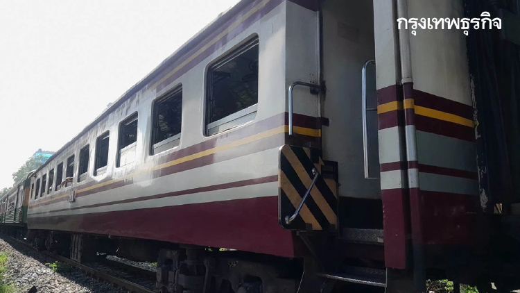 ด่วน! รถไฟเฉี่ยวชนคนเดินเท้า หมดสติคาที่ เขตห้วยขวาง กทม.