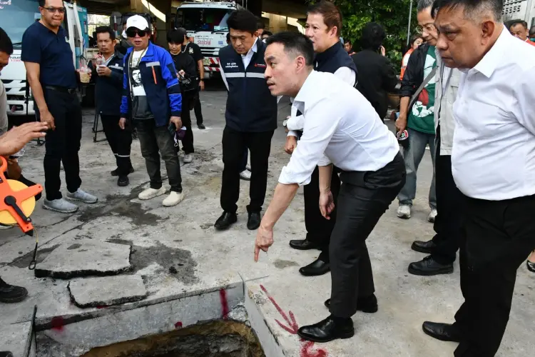 'เอกนัฏ' ลุยเอง! พบจุดรั่วท่อน้ำมันพระราม3 สั่งซ่อมด่วน-จ่ายเยียวยา