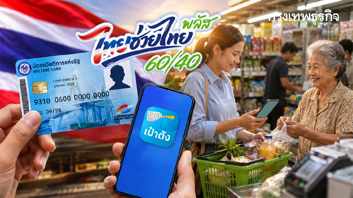 จ่ายทุกคน 1,000 บาท เงินเข้า ไทยช่วยไทยพลัส + บัตรสวัสดิการแห่งรัฐ