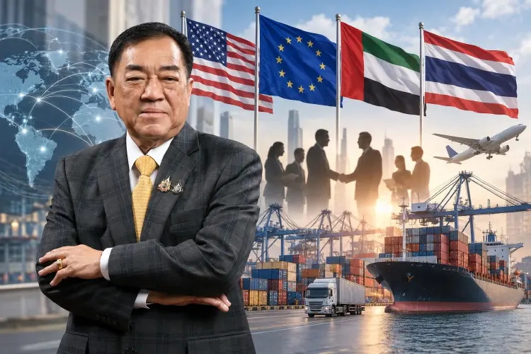 หอการค้าไทยหนุนรัฐบาลเร่ง 3 ดีลการค้าใหญ่ “สหรัฐฯ–EU–UAE” 
