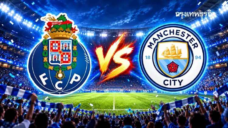 UCL นัดแรก ‘ปอร์โต้ พบ แมนซิตี้’ ดูบอลสด ยูฟ่า แชมเปี้ยนส์ ลีก