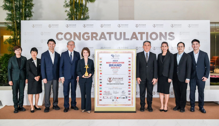 รพ.บำรุงราษฎร์ คว้า Asia Best Employer Brand Awards 2026 ตอกย้ำองค์กรชั้นนำด้านพัฒนาบุคลากร