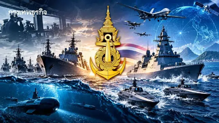 12 ปีเปลี่ยนโฉม 'ทัพเรือ   'นเรศ' เร่งเครื่องสู่ยุค AI-รบไร้คนขับ