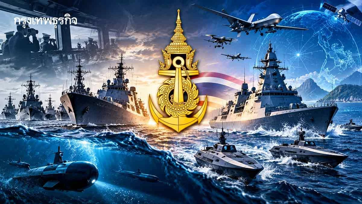 12 ปีเปลี่ยนโฉม 'ทัพเรือ 'นเรศ' เร่งเครื่องสู่ยุค AI-รบไร้คนขับ