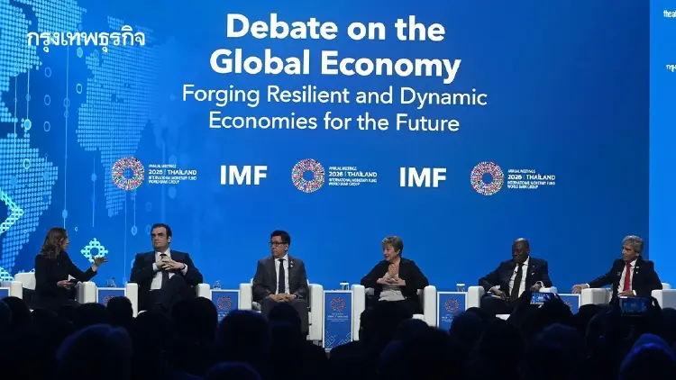เปิดกลยุทธ์ ‘5 ผู้นำเศรษฐกิจโลก’ ในงาน IMF ฝ่ามรสุมสงคราม-หนี้ท่วม-คลื่นดิสรัปชัน