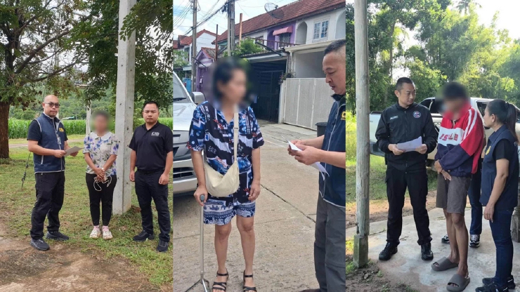 ลุยนนทบุรี กาญจนบุรี ปราจีนบุรี ระยอง จับ 6 แก๊งหลอกลงทุนหุ้นอมตะ