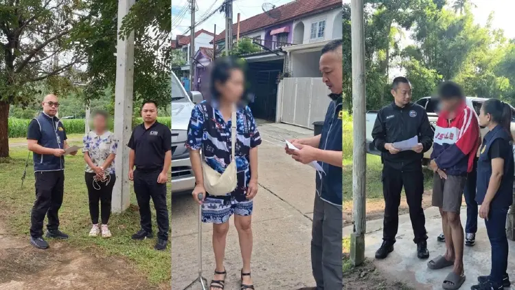 ลุยนนทบุรี กาญจนบุรี ปราจีนบุรี ระยอง จับ 6 แก๊งหลอกลงทุนหุ้นอมตะ