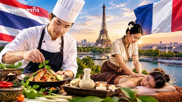 รัฐบาล ดัน 'เชฟไทย-นวดไทย' บุกตลาดฝรั่งเศส รับมือยุค AI