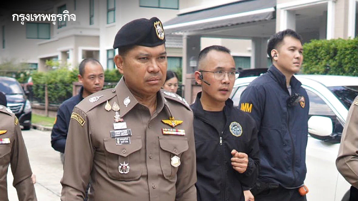 ตร. บุกค้นบ้านหรูย่านสายไหม ทลายแก๊งสแกมเมอร์จีน รวบ 14 ผู้ต้องหา