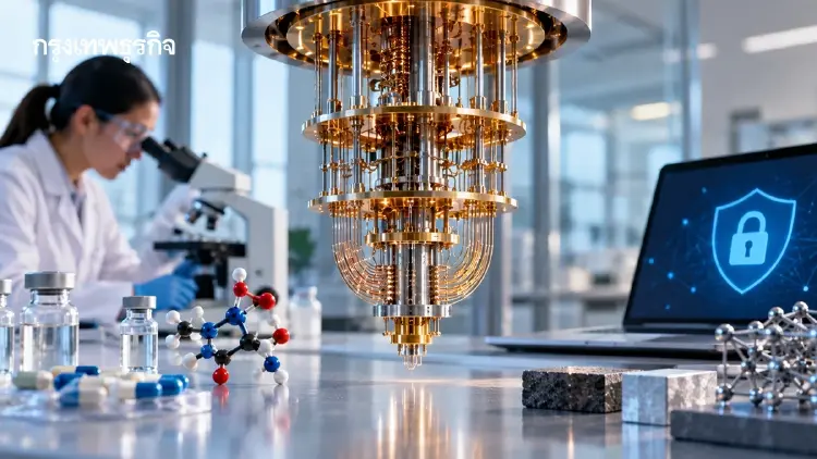Quantum Computing เทคโนโลยีพัฒนายา วัสดุใหม่ และความปลอดภัยของข้อมูล