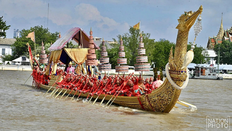 ประมวลภาพ ซ้อมใหญ่เสมือนจริง ขบวนพยุหยาตราทางชลมารค ครั้งที่ 1