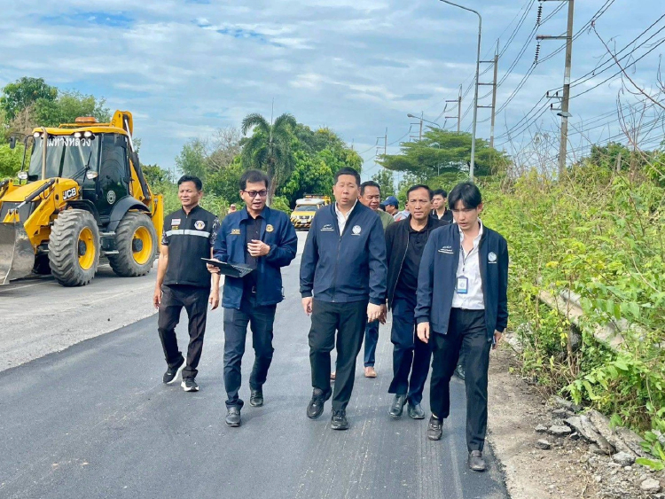 'ภัทร​พงศ์' ลงพื้นที่นครนายก สั่งเร่งซ่อมแซมถนนสายนครนายก-ปราจีนบุรี
