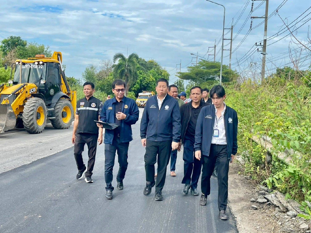 'ภัทรพงศ์' ลงพื้นที่นครนายก สั่งเร่งซ่อมแซมถนนสายนครนายก-ปราจีนบุรี