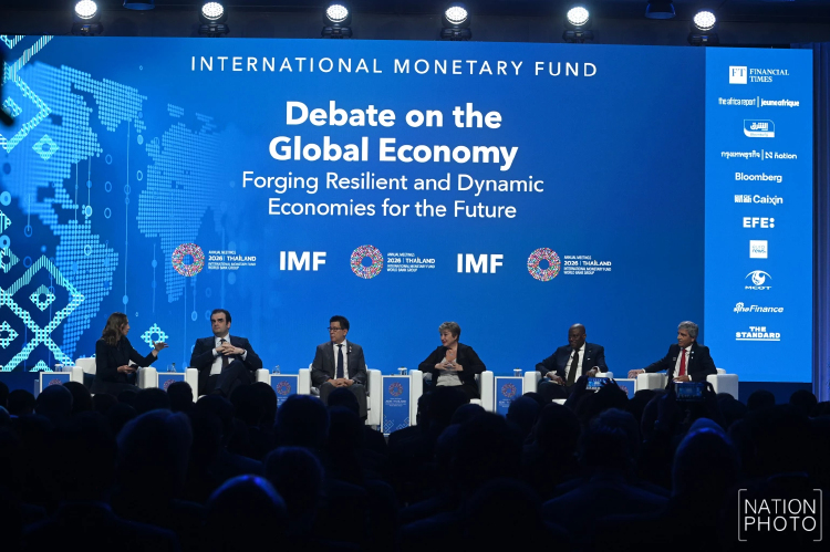 เปิดกลยุทธ์ ‘5 ผู้นำเศรษฐกิจโลก’ ในงาน IMF ฝ่ามรสุมสงคราม-หนี้ท่วม-คลื่นดิสรัปชัน
