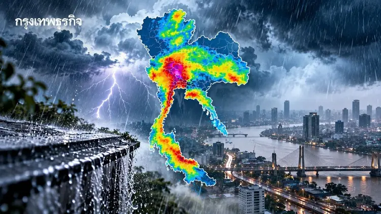 ประกาศ ฉบับ 10 กรมอุตุฯ เผยพิกัดฝนตกหนักรอบใหม่ 11-13 ต.ค. 69