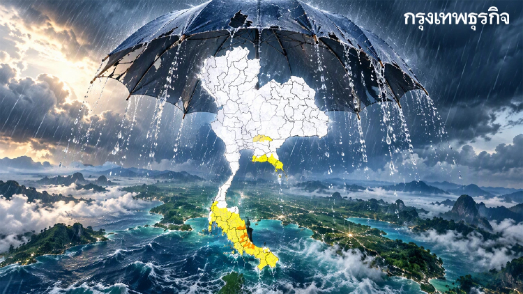 อุตุฯ ประกาศ ฉบับ 13 เตือนมรสุมระลอกนี้ ใต้-ตะวันออก ฝนถล่ม คลื่นสูง