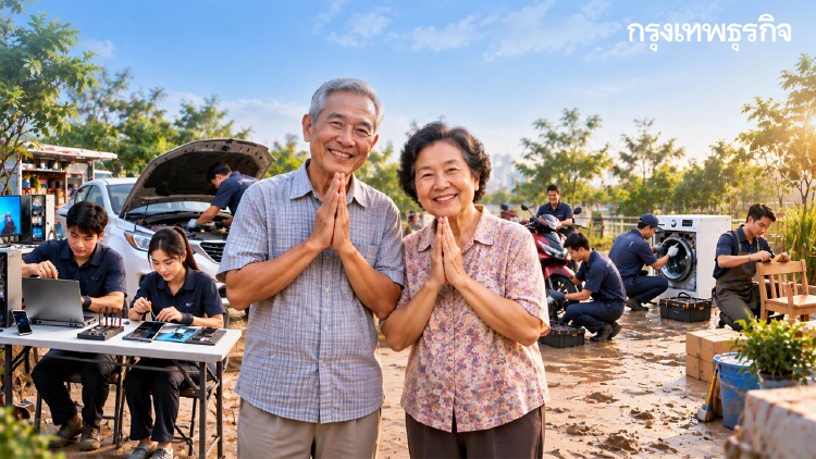 10 พิกัดกรุงเทพ ซ่อมฟรี เครื่องใช้ไฟฟ้า มือถือ รถยนต์ ฟื้นฟูน้ำท่วม
