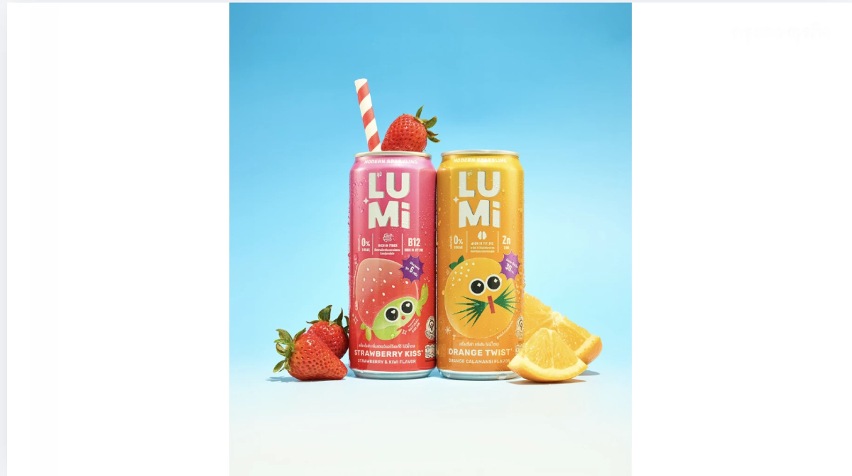 LUMi (ลูมิ) กระแสแรงไม่หยุด เปิดตัว 'Strawberry Kiss' พรีไบโอติกส์โซดา High-Fiber