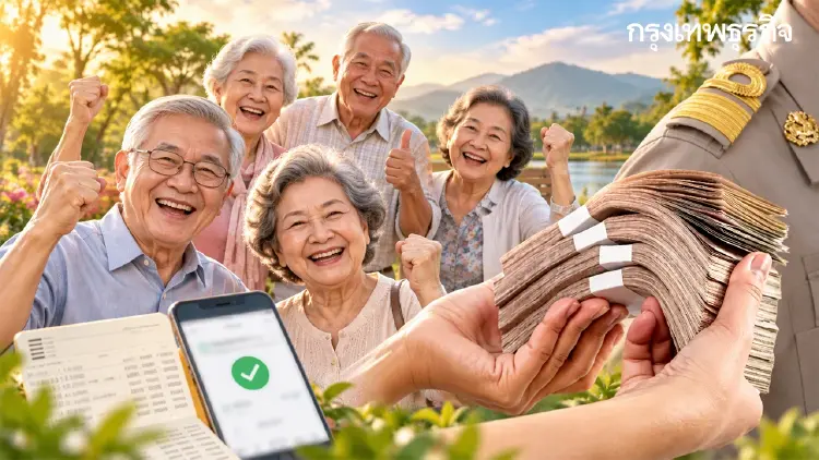 เงินบำนาญข้าราชการ ต.ค.69 เข้าบัญชีแล้ว เลื่อนโอนไวติดวันหยุด