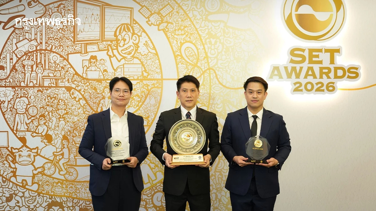 'จตุภัทร์' นำ TOA คว้า 2 รางวัลใหญ่ จากเวที SET Awards 2026 ตอกย้ำศักยภาพธุรกิจสี-วัสดุก่อสร้างไทย