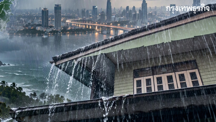 มวลอากาศเย็นปะทะความชื้น กรมอุตุฯ ฝนตกหนักภาคใต้ กทม.มีฝน 30%
